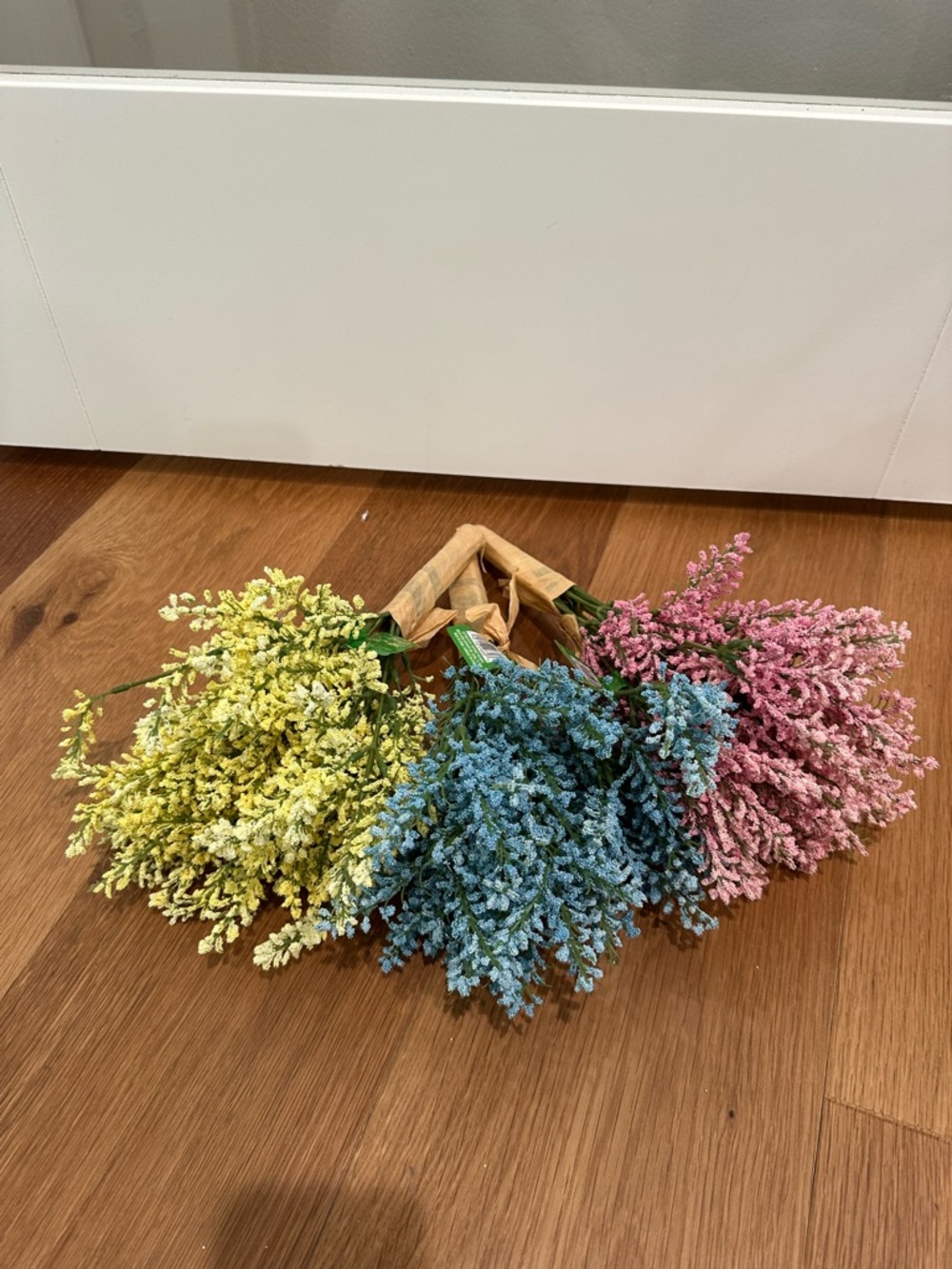 Ashland Artificial Heather Bundles in Yellow, Blue, and Pink